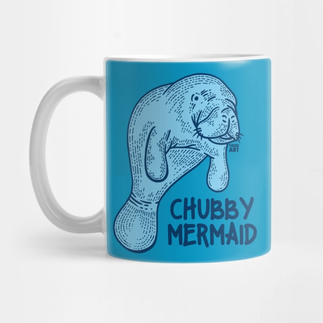 CHUBBY MERMAID by toddgoldmanart